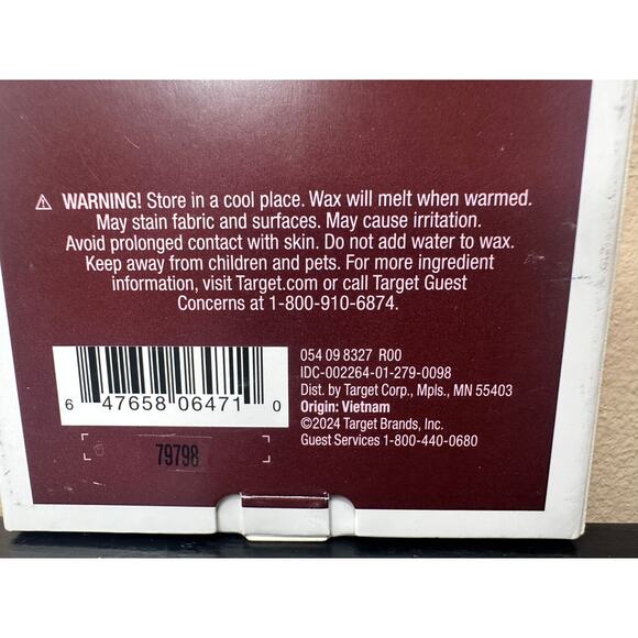 Room Essentials Wildwood Scented 4oz  Breakaway Wax Melt Bar New - Picture 6 of 8